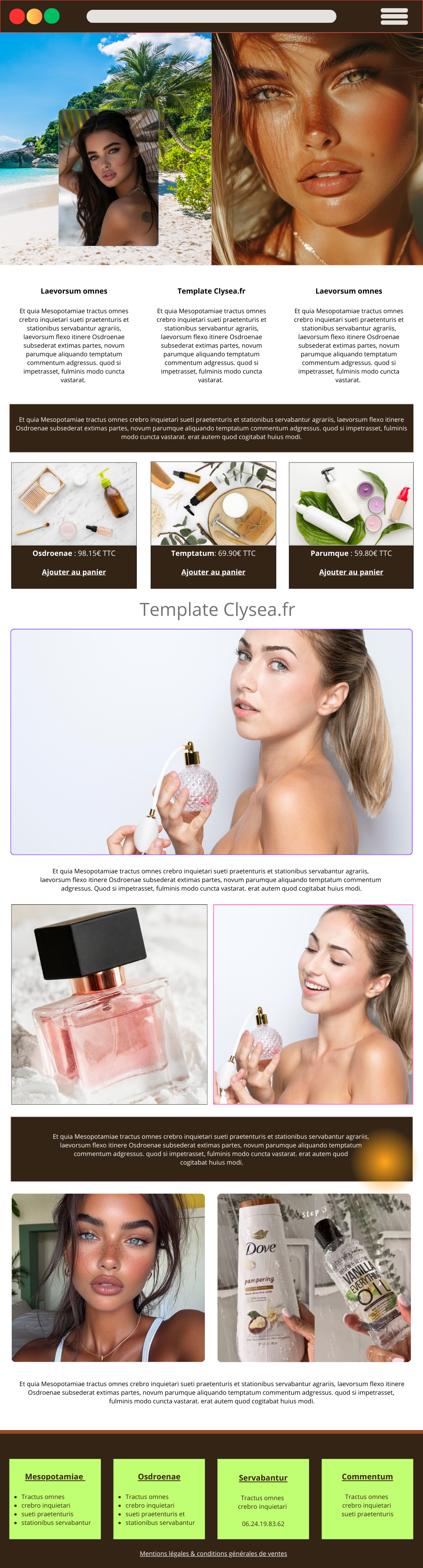 Prototype Maquette Canva – Clysea